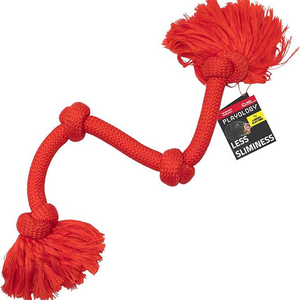 Playology Rope Toys for Dogs | Tug of War Dog Toy for Aggressive Chewers | Beef Scented Dog Toys | Mega Rope Toy for Interactive Play