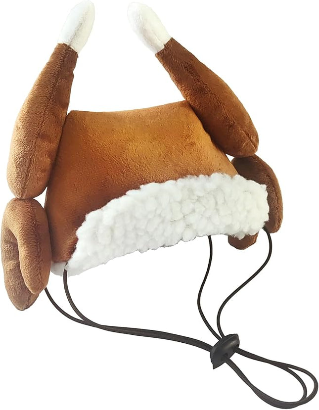 Huxley & Kent Pet Hat | Turkey Tester (Extra-Large) | Fun Thanksgiving Holiday Hat for Dogs/Cats | Cute, Comfortable and Fun | SnugFit Strings for Best Fit