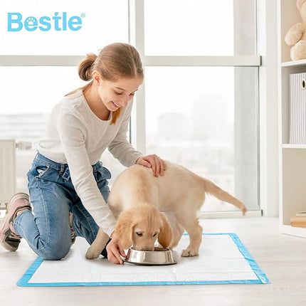 Large Pet Training and Puppy Pads Pee Pad for Dogs 24"x24"-80 Count Super Absorbent & Leak-Proof