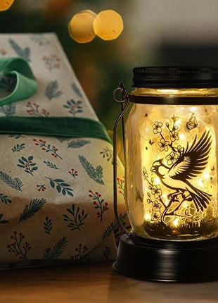 Cardinal Gifts for Women/Men Cardinal Solar Lanterns Mom Grandma Birthday Present Lantern Memorial Lights Solar Garden Decoration Outside for Yard, Patio,Backyard,Porch Torches