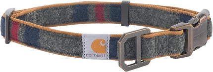 Carhartt Pet Fully Adjustable Webbing Collars for Dogs, Reflective Stitching for Visibility, Blanket Stripe, Large