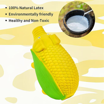 3-Pack Squeaky Vegetable - Shaped Pig Dog Toys with Grunts & Oinks,Durable Rubber Puppy Chew Toys with Interactive Latex Design