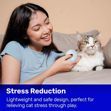 Kats'N Us Real Rabbit Fur Cat Ball Toy - Interactive Pom Pom, Plush, and Puff Balls for Indoor Cats and Kittens - Natural Color Cat Toy Balls - 5 Pack (White, 1.5-2 inch)