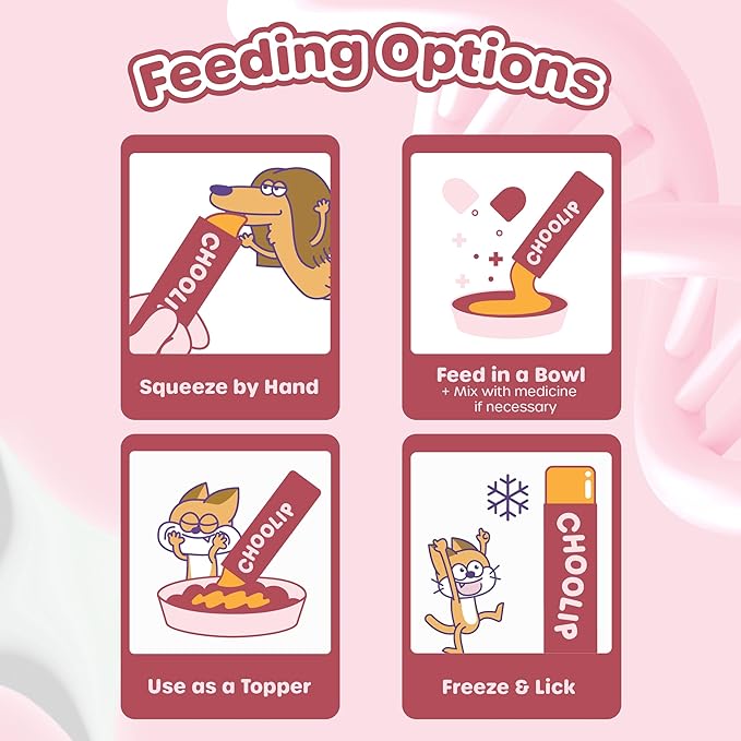 Squeeze Vita Stick Lickable Cat and Dog Treats – 7-Count Heart Support Sticks with Multivitamins, Soft Squeezable Paste for All Life Stages, Supporting Heart Health