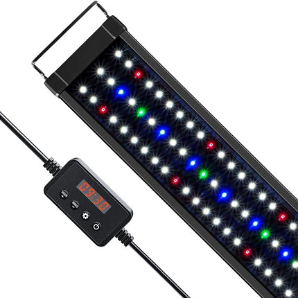 NICREW ClassicLED Plus LED Aquarium Light with Timer, 27 Watts, for 36 to 48 Inch Fish Tank Light, Daylight and Moonlight Cycle
