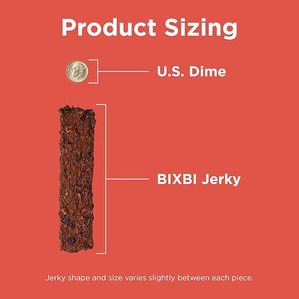 BIXBI Hip & Joint Support Beef Lung Jerky Dog Treats, 5 oz - USA Made Grain Free Dog Treats - Glucosamine, Chondroitin for Dogs - High in Protein, Antioxidant Rich, Whole Food Nutrition, No Fillers