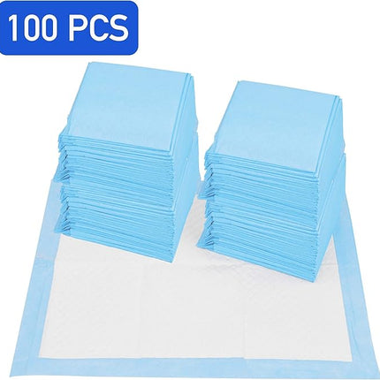 (100 Pads) CalPalmy Ultra Absorbency Pet Toilet Training Pads 18" x 13" Moisture Locking Technology Turns Liquid into Gel - Perfect for Rabbits and Guinea Pigs