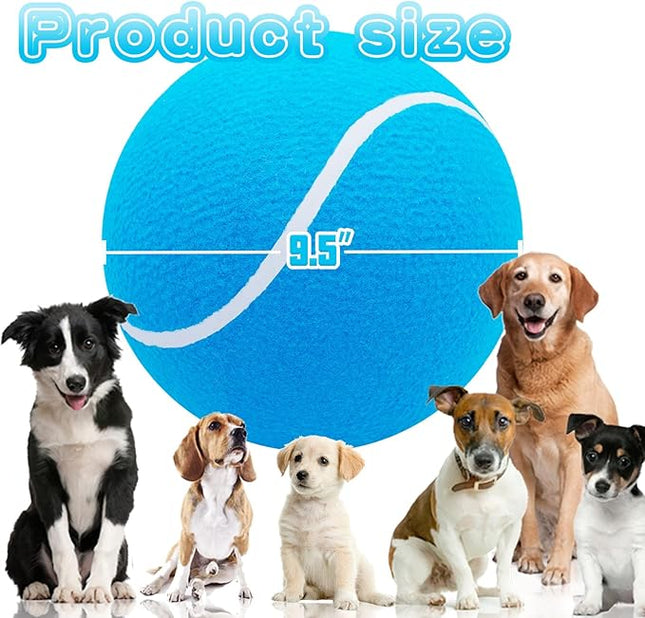 Big Tennis Ball for Dogs, Giant Dog Tennis Ball Toy Large Outdoor Sports Gift for Small Medium Large Dog (Sky Blue, 9.5 inch)