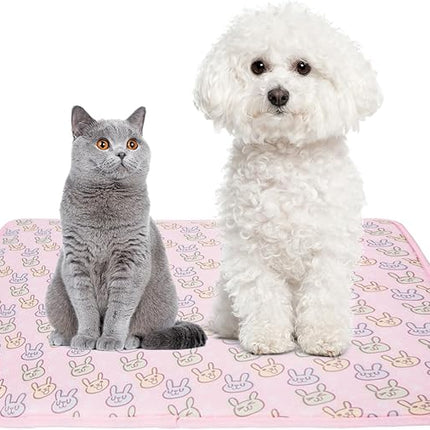 NACOCO Pet Cooling Mat Cat Dog Cushion Pad Summer Cool Down Comfortable Soft for Pets and Adults (M, Pink)