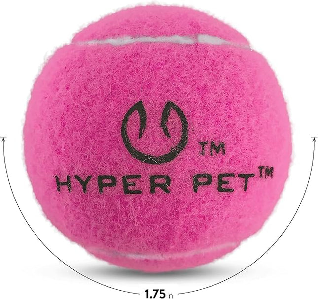 Hyper Pet MINI Tennis Balls for Dogs (Safe Dog Ball Tennis Balls for Exercise & Training) Interactive Toys work with Hyper Pet K9 Kannon MINI Dog Ball Launcher - 4 Pack Pink