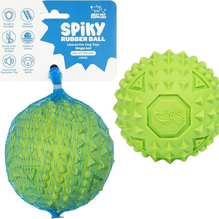 Best Pet Supplies Squeaky Dog Toys with Soft Durable Fabric for Small, Medium and Large Pets Interactive Toy for Indoor Play, Supports Active Biting and Play - Green (L:3.5")