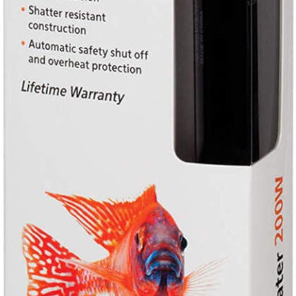 Aqueon Submersible Aquarium Fish Tank Heater For Up To 75 Gallon Aquariums, 200 Watts