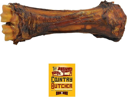 Beef Shank Dog Bonesfor Aggressive Chewers, Large Breed Dog Treat, Natural, Tough, Chew Toy, Made in The USA, 3 Count