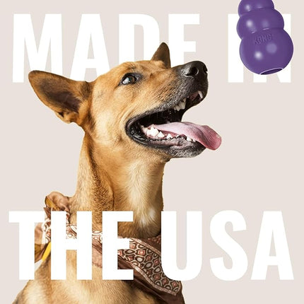 KONG Senior - Dog Toy with Gentle, Natural Rubber - Durable Dog Toy for Older Dogs - Use Treats with Stuffable Chew Toy - Treat Toy for Chewing & Fetching - for Large Dogs