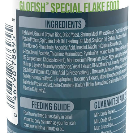 GloFish Special Flake Food for Fish, 3.17 Ounces, Treat GloFish and Small to Mid-Sized Tropical Freshwater Fish to a Nutritionally Complete Blend
