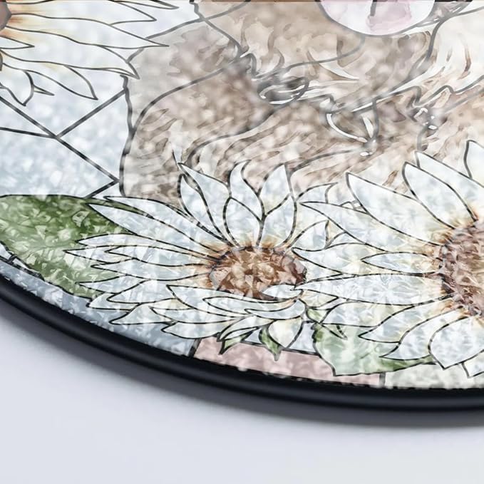 Custom Dog Portrait Stained Glass Window Hanging Light Catcher, Pet Memorial Stained Glass Photo, Dog Memorial Gift Pet Loss Gift