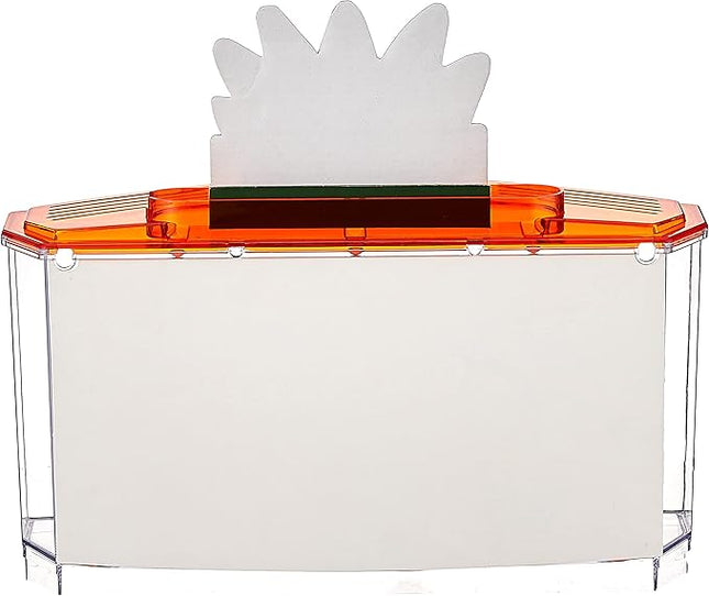 PENN-PLAX Spongebob Squarepants Officially Licensed Betta and Goldfish Bow Tank – Orange – 0.7 Gallon