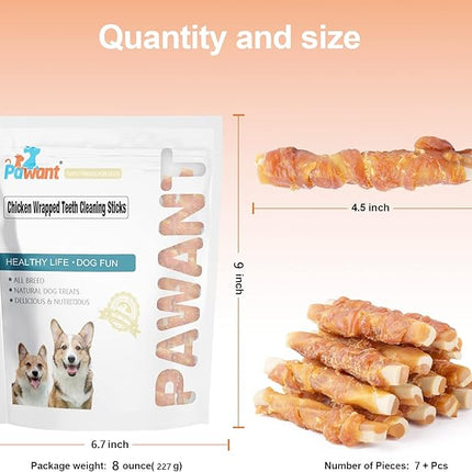 Dog Treats Biscuits Chicken and Teeth Cleaning Sticks Puppy Training Treats 0.5lb/227g