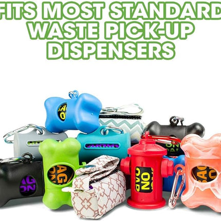 Bags On Board Dog Poop Bags - Strong, Leak Proof Dog Waste Bags - 9 x14 Inches, 315 Multi-Colored Bags