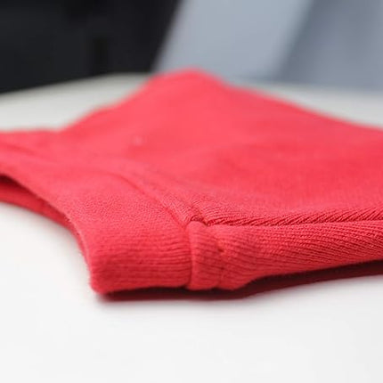 Lovelonglong Blank Basic Hoodie Sweatshirt for Dogs 100% Cotton Fits Small Medium Dachshund Large Dog Red D-L