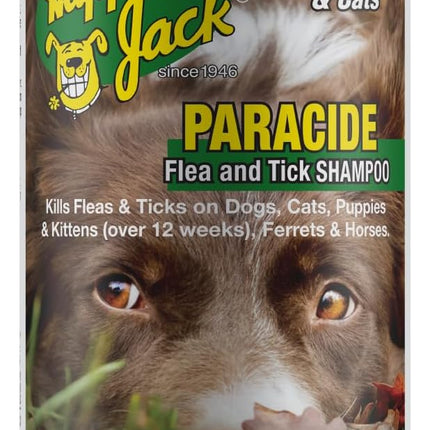 Happy Jack Paracide Flea & Tick Shampoo and Treatment for Dogs & Cats, Flea and Tick Prevention for Pets, 8 oz