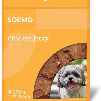 Amazon Brand - Solimo Chicken Jerky Dog Treats, 2 pounds (Packaging May Vary)