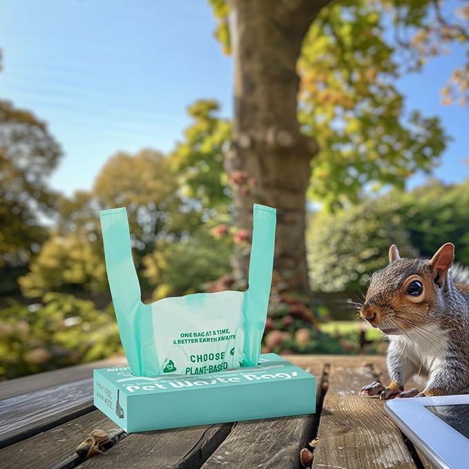 AYOTEE Pooper Scooper Bags Refill with EZ Tie Handle,100 Count, 38% Plant Based & 62% PE Heavy Duty Swivel Bin Pet Waste Bags for A&H, Cat Litter, Multi-Use, Large Unscented Dog Poop Bags