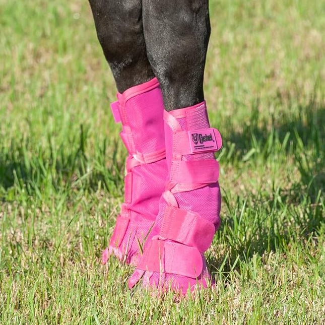 Cashel Crusader Horse Fly Leg Guards Warmblood Pink
