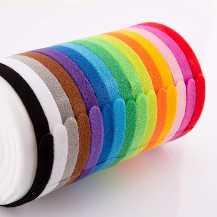 Luter 15 Colors 20x1cm Puppy Collars, Soft Adjustable Whelping Collars for Puppy ID Collars for Newborn Dog Kittens for Pet
