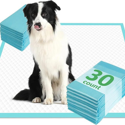 Extra Large Dog Pads 28"x34", 30 Count Thicker Puppy Pads XL, Super Absorbent Pee Pads for Dogs, Disposable Incontience Underpads for Doggies, Cats, Rabbits, Pups, Leak-Proof Pet Potty Mats
