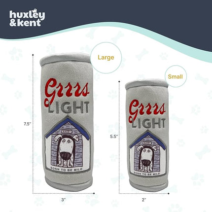 Huxley & Kent Funny Dog Toy w/Squeaker – Power Plush Squeaky Dog Toys for Small, Medium & Large Dogs – Soft Stuffed Animal for Indoor Play & Fetch - Grrrs Light, Large