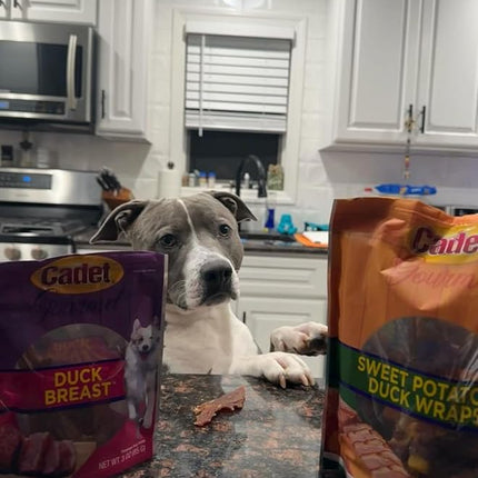 Cadet Gourmet Sweet Potato & Chicken Wraps Limited-Ingredient Dog Chews, Healthy and Natural Training Treats for Small and Large Dogs, 28 oz.