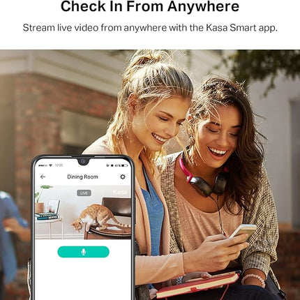 Kasa Smart Kasa 2K QHD Security Camera Pan/Tilt, Starlight Sensor for Color Night Vision,Motion Detection for Baby & Pet Monitor, SD/Cloud Storage,Works with Alexa & Google,Free Expert Support(KC410S)