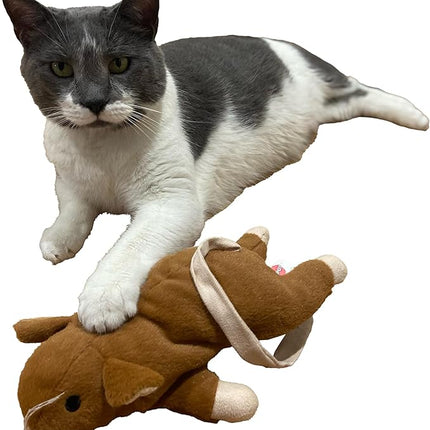 SPOT Super Mouse Sam with Catnip - Lifelike Cat Toy, Fuzzy Mice with Catnip and Crinkle Sound, Extra Large Size for Cuddling, Kicking, Chasing, Playing - 11in Plush Toys, Assorted Colors