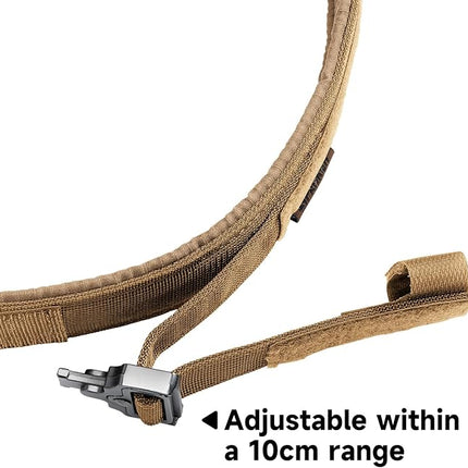 EXCELLENT ELITE SPANKER Tactical Dog Collar Nylon Adjustable Training Collar Military Dog Collar Heavy Duty Metal Buckle with Control Handle for Medium and Large Dogs with Patches(COB-M)