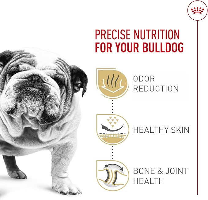 Royal Canin Bulldog Adult Dry Dog Food, 30 lb bag