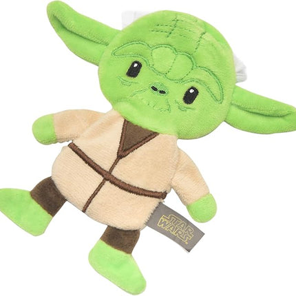 STAR WARS for Pets Yoda Plush Flattie Dog Toy - Medium Flat, Fabric Stuffingless Chewable Toys for All Dogs - Officially Licensed, 9 Inch