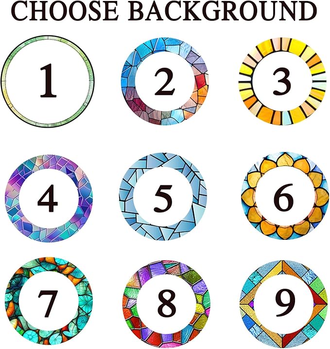 Gabita Custom Pet Portrait Stained Glass Window Hanging, Memorial Dog Portrait Art Ornaments, Dogs Ornament Christmas Tree, Dog Sympathy Gift, Pet Memorial Ornament