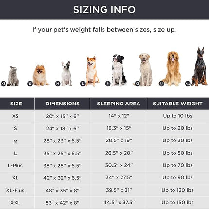 Bedsure Orthopedic Dog Beds Large Sized Dog - Washable Large Dog Cat Bed Waterproof, Comfort Dogs Couch Sofa with Washable Removable Cover, Pet Bed with Nonskid Bottom, Pink, 35"