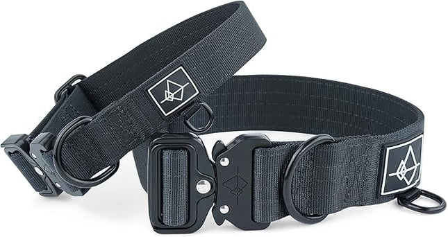 Made to ROAM Premium Dog Collar - Adjustable Heavy Duty Nylon Collar with Quick-Release Metal Buckle (New York Afterlight, Classic Size 5)