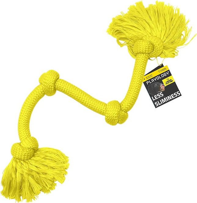 Playology Rope Toys for Dogs | Tug of War Dog Toy for Aggressive Chewers | Chicken Scented Dog Toys | Mega Rope Toy for Interactive Play