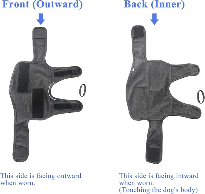 Dog Anxiety Shirt, Jacket Stress Relief Coat, Adjustable Vest for Fireworks, Thunderstorm, Calming Vest Wrap Clothing for Dogs (XL)