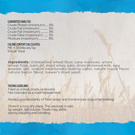 Blue Dog Bakery Natural Dog Treats, Doggie Paws, Maple Bacon Flavor, 16.2oz (1 Count) (Pack of 2)