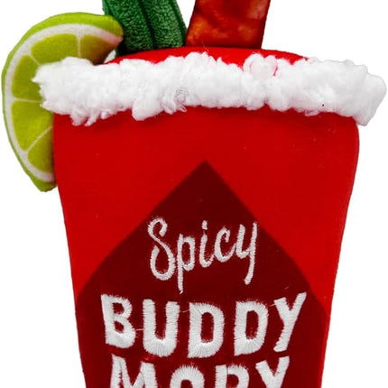 Huxley & Kent Funny Dog Toy w/Squeaker – Power Plush Squeaky Dog Toys for Small, Medium & Large Dogs – Soft Stuffed Animal for Indoor Play & Fetch - Buddy Mary, Large