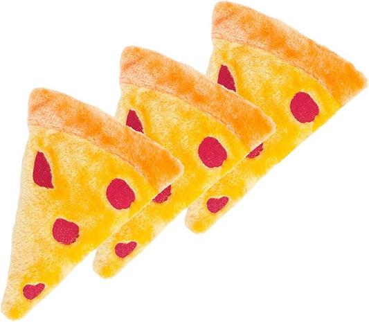 ZippyPaws NomNomz - Dog Squeaky Toys to Keep Them Busy, Funny Food Plush for Small & Medium Dogs, Cute Stuffed Puppy Toy, Pet Products, Gift for Dogs of All Breeds, Soft and Cuddly - Pizza