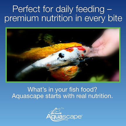 Aquascape Premium Staple Pond and Koi Fish Food, Mixed Pellet Size, 4.4 Pounds, 81052
