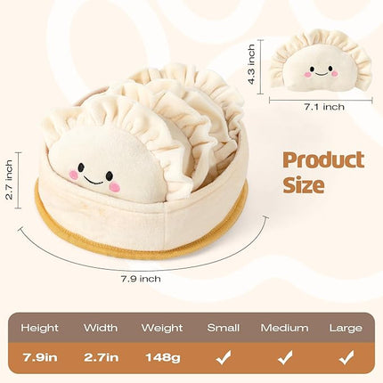 Dog Squeaky Toys, 5-Pack Interactive Dogs Toy, Stuffed Dogs Chew Toys, Durable Treat Dispending Dog Plush Toy for All Breed