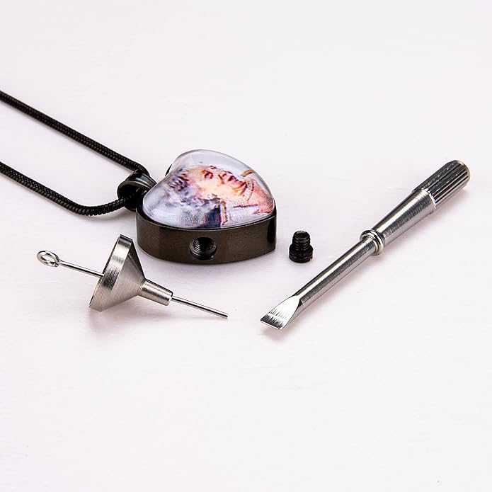 Farfume Personalized Pet Urn Necklace for Dog Cat Ashes Cremation Pet Memorial Customized Photo Text Engraving Pendant Keepsake Funeral Jewelry