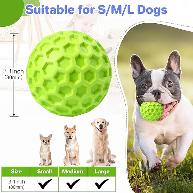 Interactive Squeaky Dog Balls, Dog Toys for Aggressive Chewers Large Breed for Relieving Anxiety, Dogs Chew Toys Balls for Aggressive Chewers, Outdoor Dog Toys Dog Water Toys