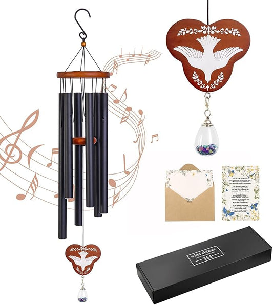 Dog Memorial Gifts,35'' Personalized Dog Memorial Wind Chimes,Sympathy Gift for Loss of a Loved One, DIY Remembrance Pet Memorial Suncatcher Bereavement Gifts